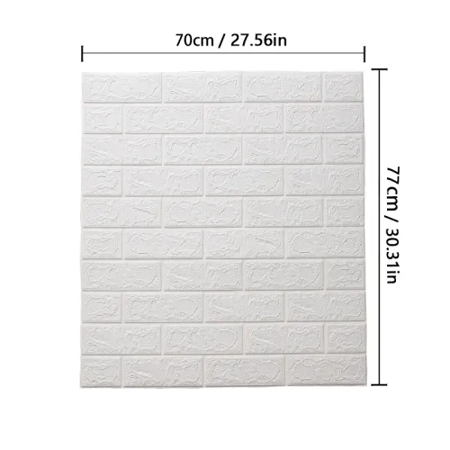 77cm*70cm 3D Self-adhesive Wallpaper Waterproof Brick Retro Wall Stickers