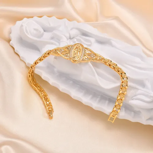 Women's Catholic Bracelet — Exquisite Religious Bracelet, Virgin Mary Gift for Baptism