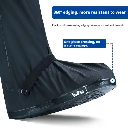1Pair Rain Boots High tube Shoe Cover  durable Waterproof shoe protector Thick non-slip outdoor shoe cover