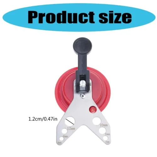 Versatile Tile Glass Drill Guide Positioner for Granites and Ceramic Surfaces 39XA