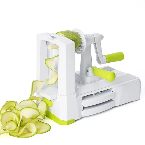 Hand-Cranked Multi-Functional Vegetable Cutter Home Use Potato Carrot Spiral Shredder Slicer Safety Strip Cutter Kitchen Tool