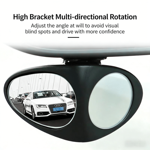 🔥LAST DAY 49% OFF - 🚗HD Car Blind Spot Elimination Mirror - 360° Rotatable, Rain Fog Resistant (1 Pair)