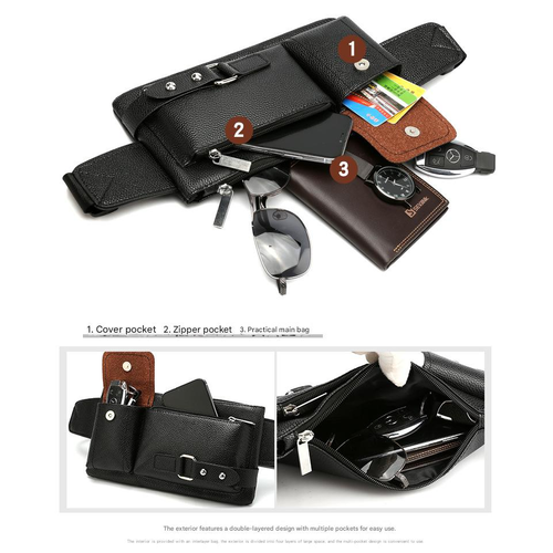 Fashion waterproof PU leather bag