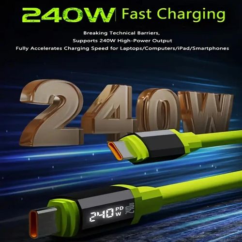 Buy 1 Get 3 Free 240W Fast Charging Cable - Order 1 Get 4 Cables Total, Type-C Smart Quick Charge High-Power Data Cable 🔥 BELOW COST CLEARANCE – LAST STOCK! 🔥