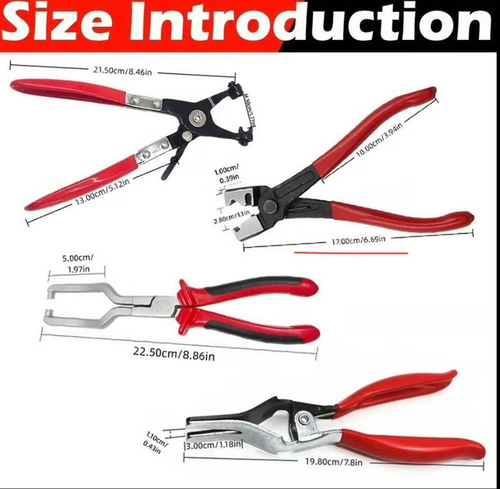 ⏰BLACK FRIDAY SALE🎁Specialised Fuel Line Removal Tool Kit for Automotive Maintenance four-piece set