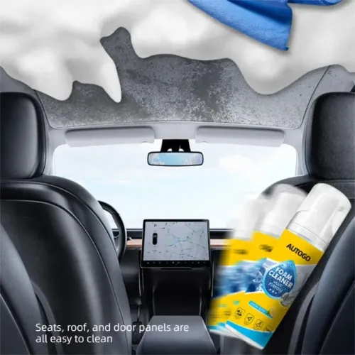 150ml Multipurpose Foam Cleaner,Leather Seat Cleaner Tools for Car Interiors,Home No-Rinse Cleaning Spray for Kitchen Stove