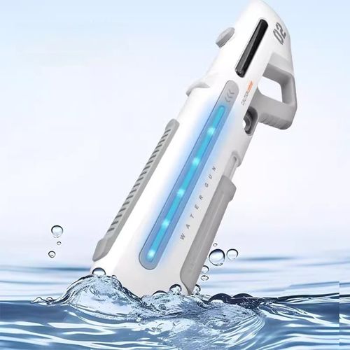 Adult Electric Water Gun Manual Automatic Water Gun With Light Toy 32ft Long Range Outdoor Summer Toy