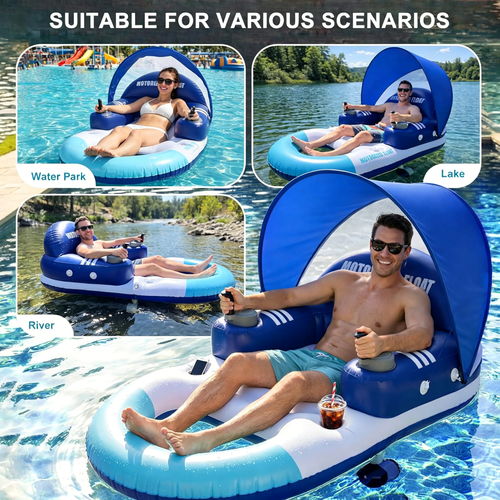 Luxury floating electric inflatable float - lithium battery charging model