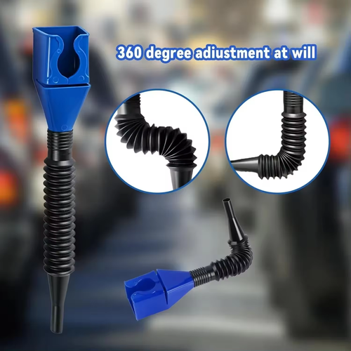 15 Pcs Telescopic Plastic Refueling Funnel With Filter Car Motorbike Oil Change Gasoline Tank Filling Liquid Conveying Funnel Tool