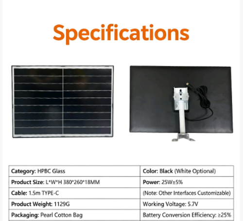Solar Photovoltaic Charging Panel