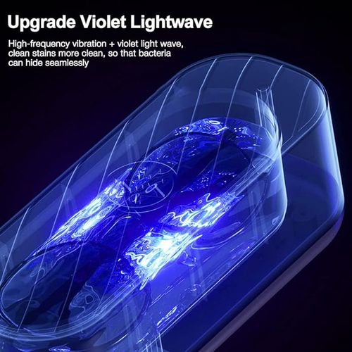 Ultrasonic vibration multi-purpose UV cleaning machine for glasses, contact lenses, jewelry and makeup brushes, etc.