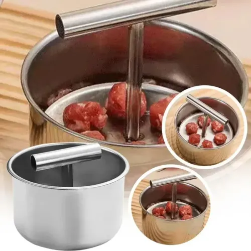 Press Meatball Maker Stainless Steel Meatball Maker Meat Balls Manual Multi-functional Maker Tool Household Kitchen Manual Mold