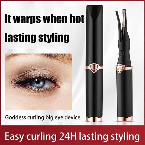 ✨The heated eyelash curler quickly curls your eyelashes.