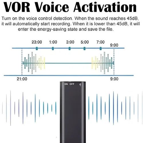 Mini Digital Audio Voice Recorder Pen – Dictaphone, Clear Sound Portable for Meetings Lectures