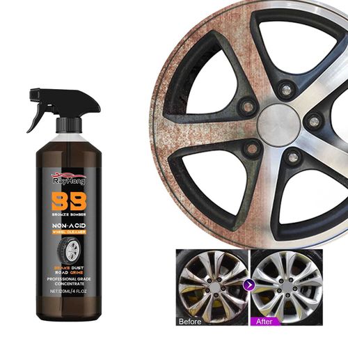 Powerful Wheel Cleaner 120ml Powerful Rim Brake Buster Spray Car Detailing Brake Dust Remover for Cleaning Wheels and Tires