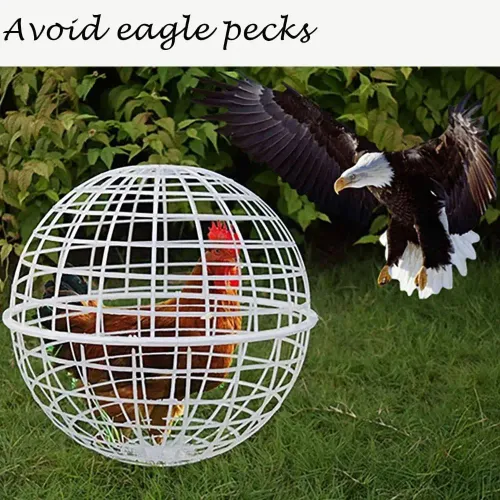 Ball Shaped Movable Chicken House Rollable Poultry Enclosure