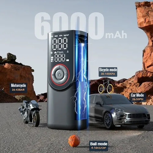 Wireless Tire Inflator Pump Portable Car Air Compressor Fast Inflate Air Pump