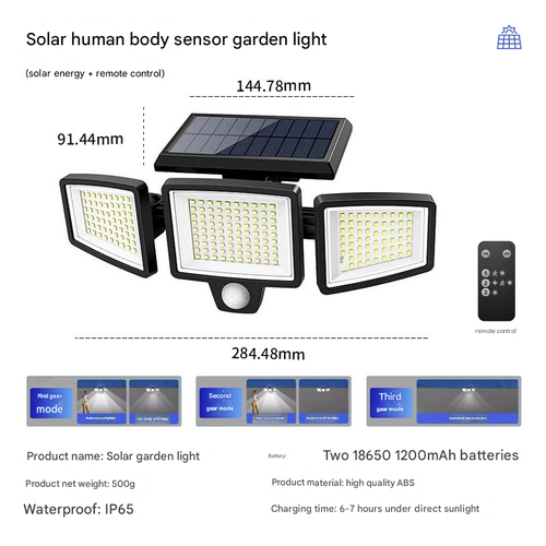 All-New Upgraded Waterproof Solar Light — Smart Motion Sensing and Remote Control Functions
