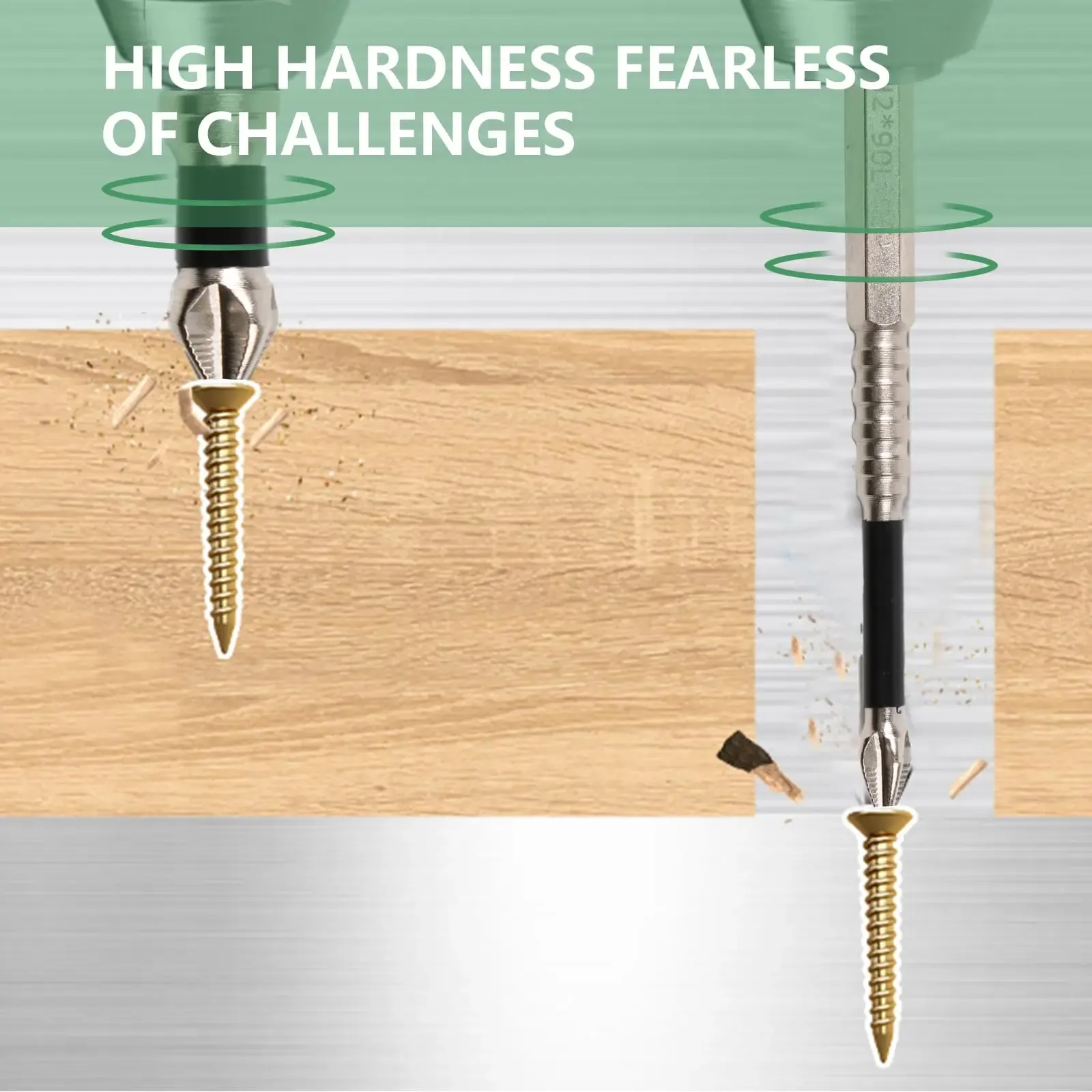 6PCS Rafford  Magnetic PH2 Screwdriver Bit Set  Anti-Slip Drill Bits  Hex Shank for Electric Drill