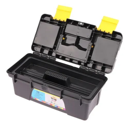 Small Two Layer Plastic Tool Case Durable Storage Container For Electrician Repair Tools Hardware Accessories