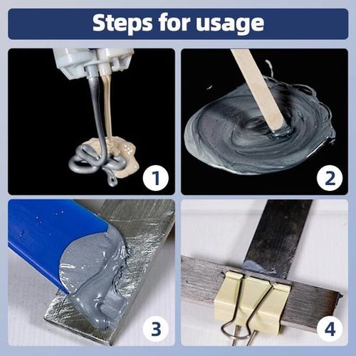 Flash Sale⏰Heat Resistant Waterproof Metal Repair Glue 50G+Push Rod + Scraper