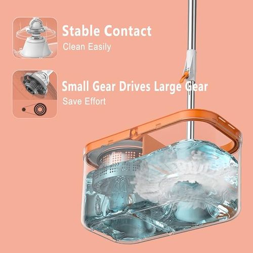 Household rotary floor scrubber kitchen bathroom toilet mop electric multifunctional cleaning