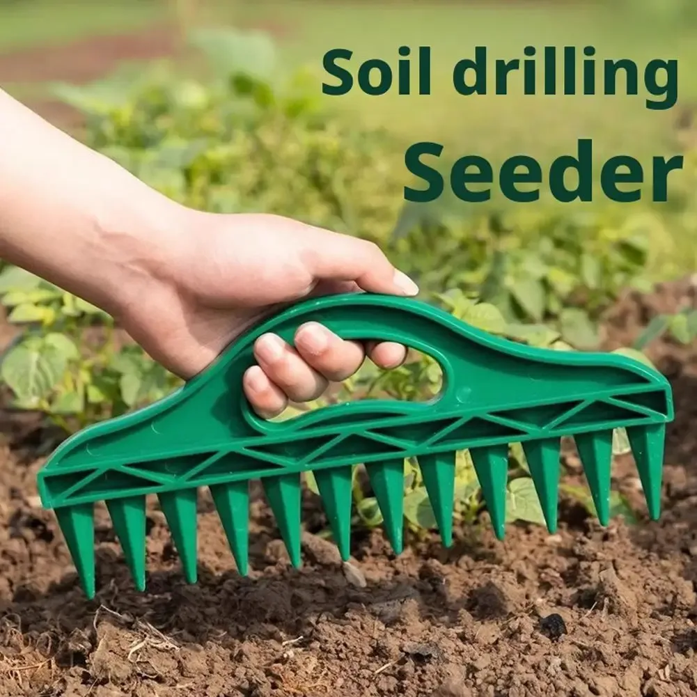 5Pcs Garden Seeder Tool Manual Seeds Spreader Soil Puncher Seed Spacer & Soil Loosener for Easy Planting