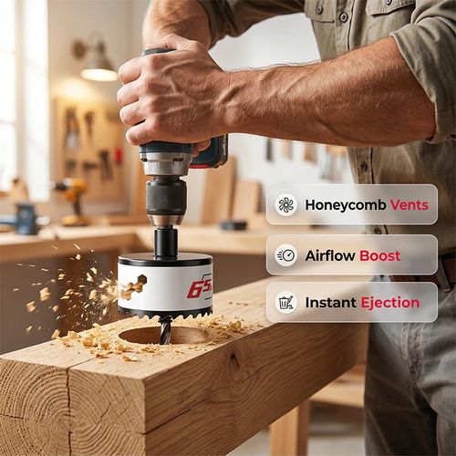 Multi-Size Woodworking Hole Saw Drill Bit for Plasterboard Downlight