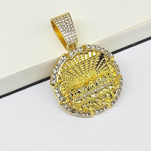 A Popular Large-Sized Hip-Hop Pendant Necklace With Full Diamonds From Europe And America For The Last Supper