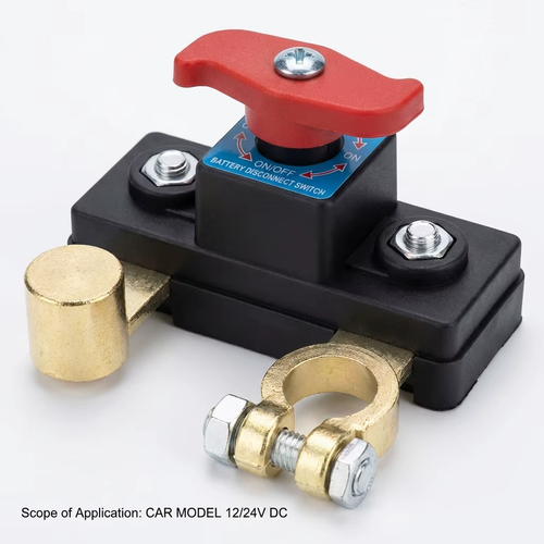 2pcs 12V 24V Car Battery Disconnect Switch Two Way Joint Can Rotate Disconnect Switch Anti-Power Off Leakage Circuit Breaker
