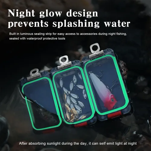 Expandable Fishing Tackle Box Fishing Tool Box with Magnetic Function Fishing Hardware Toolbox Waterproof for Outdoor Fishing