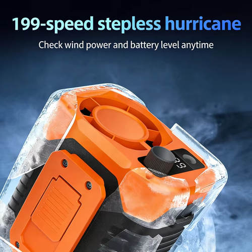 High-speed Waist Fan Outdoor Fan Portable Waist Hanging Neck Strong Dual Air Vents Fans for Travel Sports Courier Outdoor Work