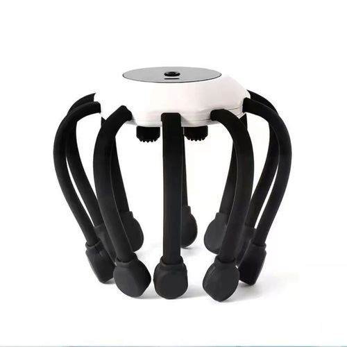 Silicone Electric head massager with 10 prongs 5 modes for scalp massage Relax the scalp to reduce stress and have a deep sleep
