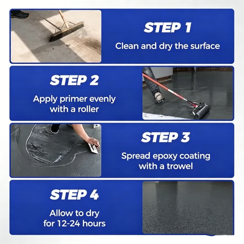 High-Gloss Marble Finish Epoxy Floor Coating 1kg per barrel