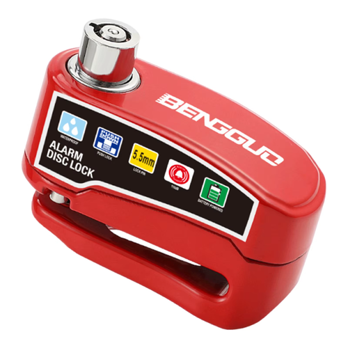 Motorcycle Bicycle Disc Lock Safety Protection Padlock Aluminum Alloy AntiTheft Alarm