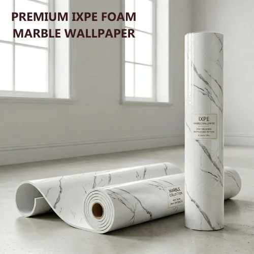 60cm*5m Imitation Marble Floor Tiles Non-Slip Peel and Stick Self-Adhesive Wallpaper Wear