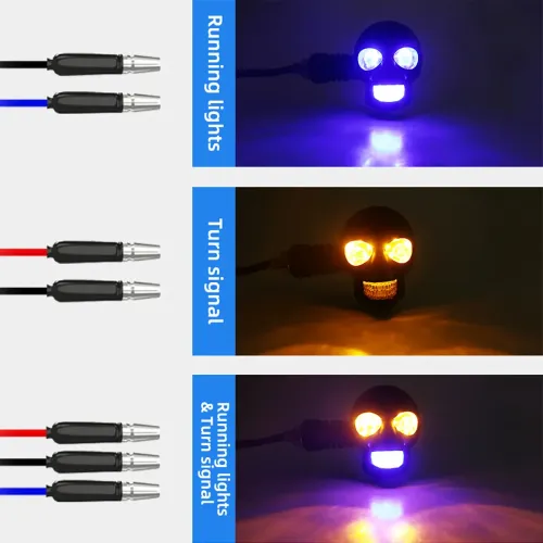 2pcs Mini LED Turning Running Lights Mini Universal Motorcycle LED Turn Signal Indicators Light