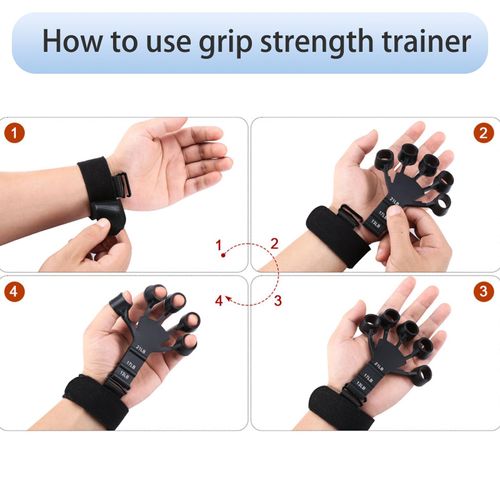 Five-finger puller Silicone finger trainer 1 pair