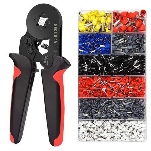 Self Adjusting Wire Crimping Tool Set + Free Ferrule Terminals