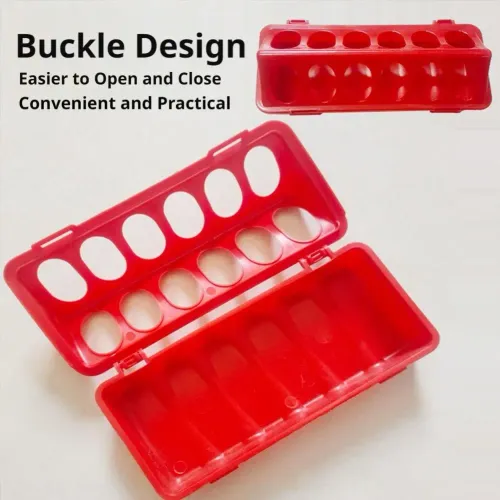 Plastic Flip-Top Poultry Bird Feeder Anti-Waste Poultry Feeder for Chickens, Quails & Leghorns, Durable Farming Accessory