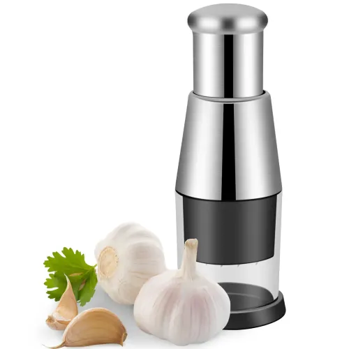 Patting knife garlic press