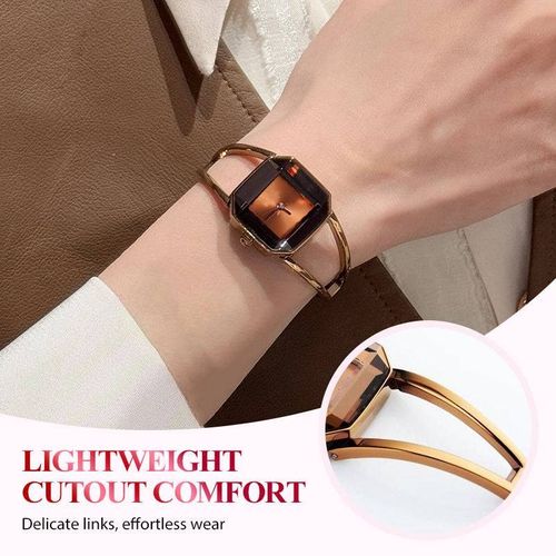 Fashion square dial quartz watch