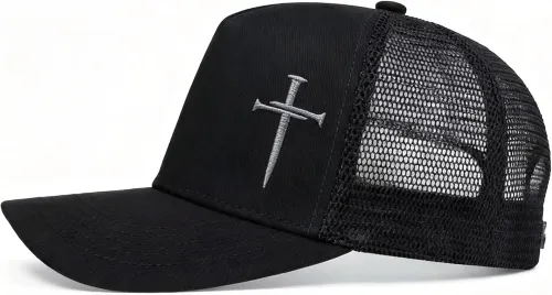 Christian Hats for Men Women 3 Nails Cross Embroidery Baseball Cap Jesus Hat Birthday for Christians