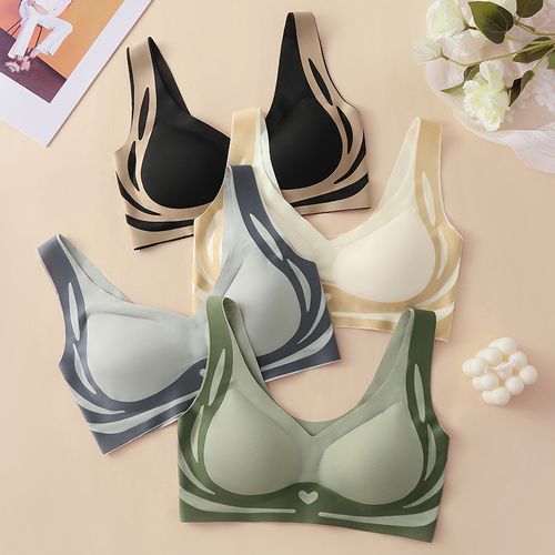 Seamless and comfortable sports bra for girls, fitness breathable push ups