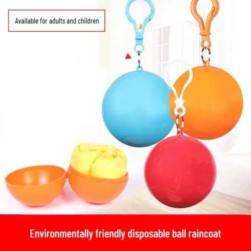 10pcs Ultra-Thin Ultra-Light Portable Raincoat Ball for Adults Quick-Drying One-Time Storage Easy Travel Cycling Waterproof Rain Gear