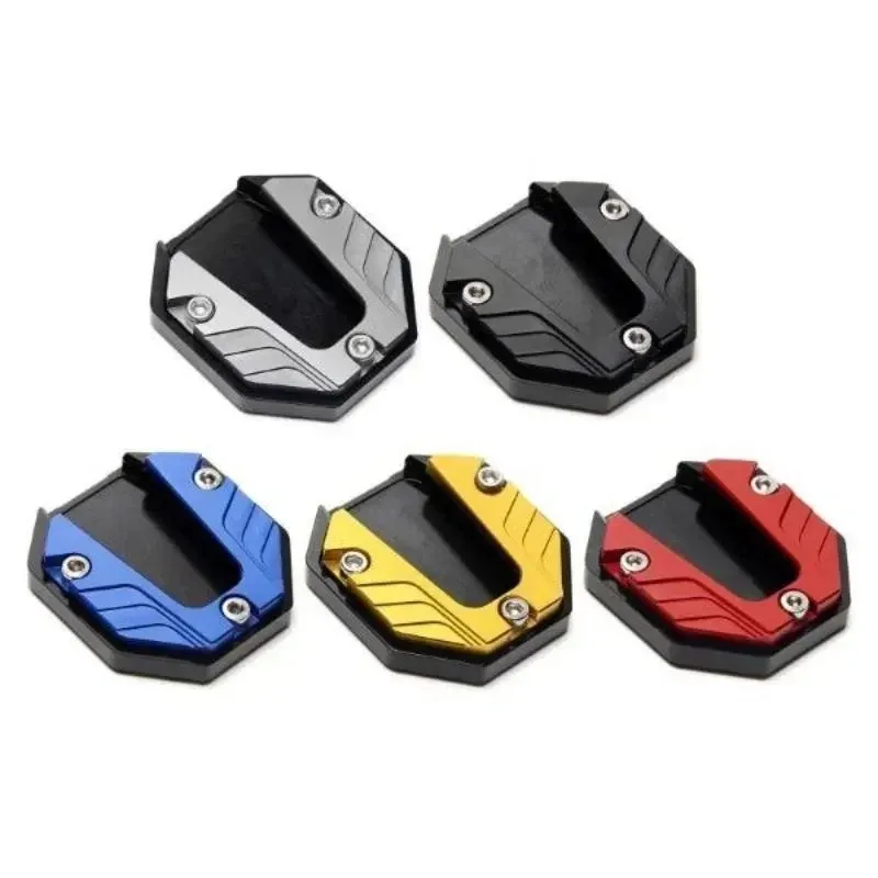 Two-piece sets Motorcycle Bike Parking Kickstand Extender Foot Side Stand Pad Support Plate Motorbike Accessories