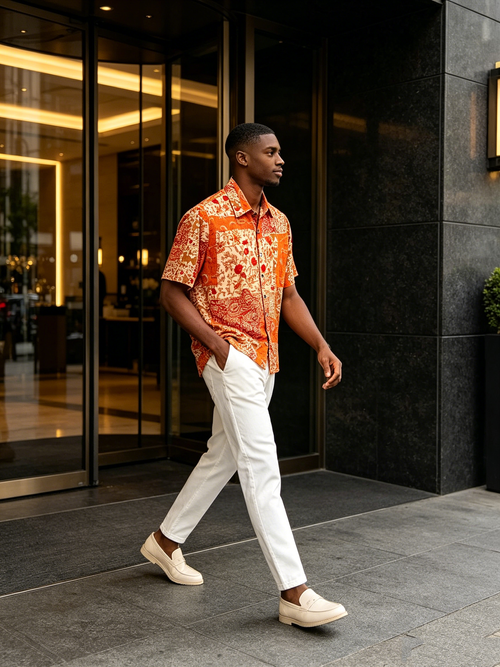 Advanced men's short sleeved shirt