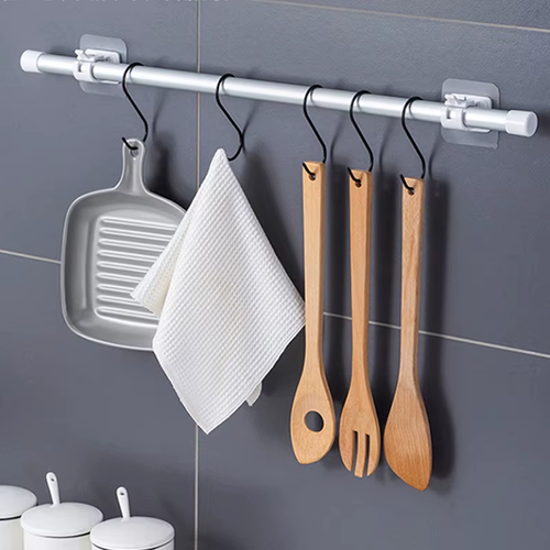 Self-adhesive hooks—drill-free curtain rod hooks