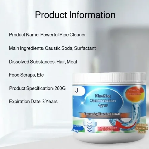 ewer Pipe Unclogger Power Cleaner Dissolve Odor Eliminator Pipe Unclogger Cleaner