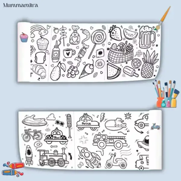 CreativeCanvas Roll™ – Endless 300 cm Doodle Fun for Imaginative Kids